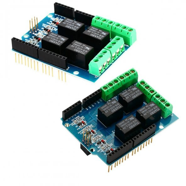 Arduino 4 Kanal Röle Shield DC 24V 3A - 3