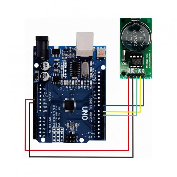 DS1302 Gerçek Zaman Saat Modülü Rtc Hassas Saniye Dakika Saat - Resim 7