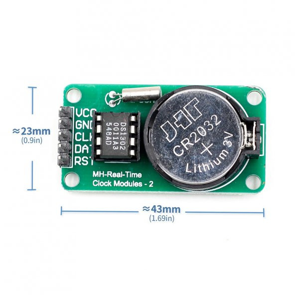 DS1302 Gerçek Zaman Saat Modülü Rtc Hassas Saniye Dakika Saat - Resim 8