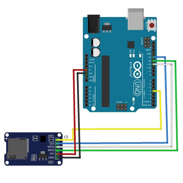 Micro Sd Kart Modülü Hafıza Kartı Microsd Kart Bellek Spı Okuyucu - 7