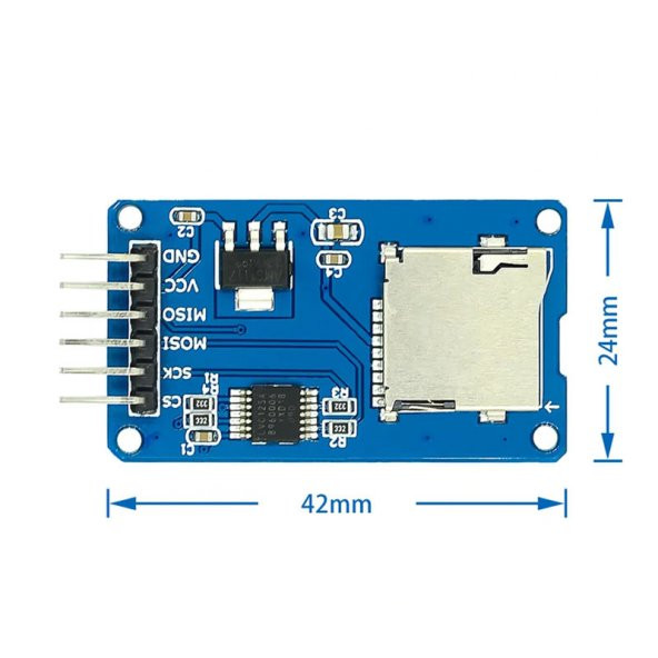Micro Sd Kart Modülü Hafıza Kartı Microsd Kart Bellek Spı Okuyucu - 8