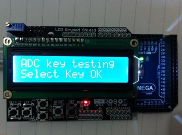 Arduino LCD Keypad Shield 1602 - 16x2 LCD Ekran ve Tuş Takımı - 7