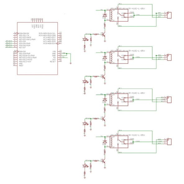 Arduino 4 Kanal Röle Shield DC 24V 3A - 8