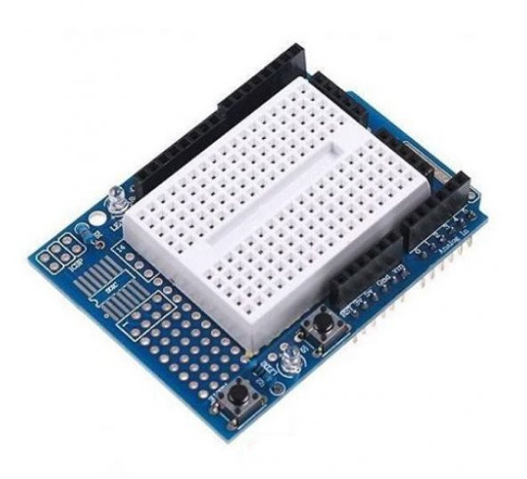 Arduino UNO R3 Proto Shield V5 + Breadboard - Resim 4