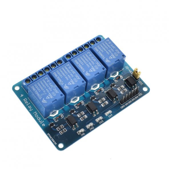 4 Kanal 12V Röle Modül  AC 250V 10A  Optokuplör İzolasyon - 6