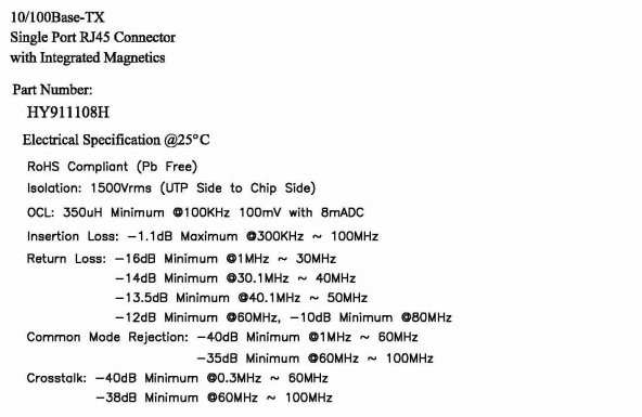 Trafolu RJ45 Ethernet Soketi HY911108H - 6