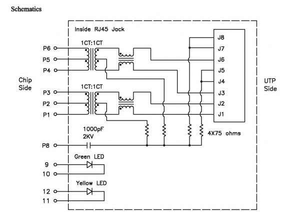 Trafolu RJ45 Ethernet Soketi HY911108H - 7