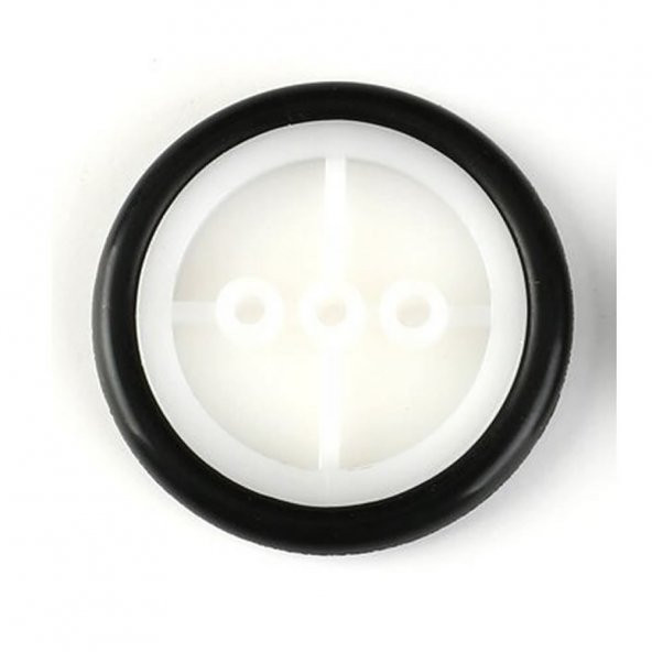 29mm Mini Rubber Tekerlek 2mm Mil Uyumlu Robot Oyuncak Wheel