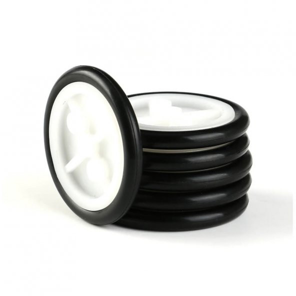 29mm Mini Rubber Tekerlek 2mm Mil Uyumlu Robot Oyuncak Wheel - 3