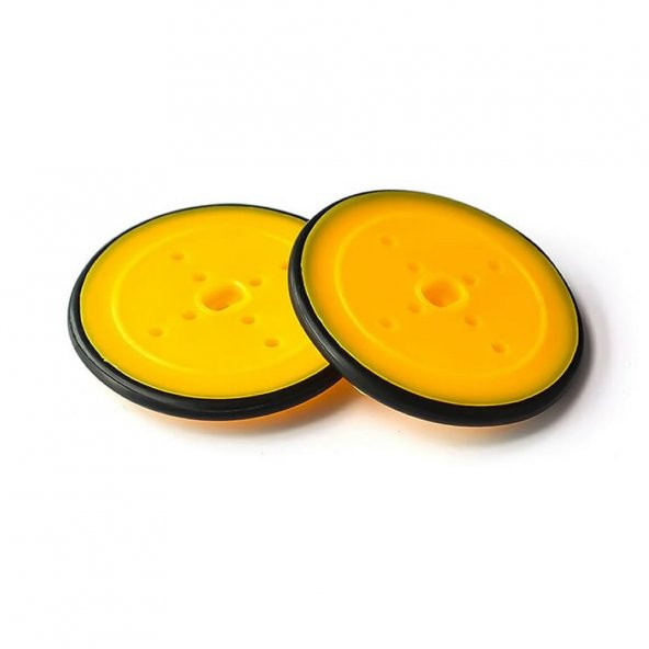42mm Mini Rubber Tekerlek 3mm Mil Uyumlu Robot Oyuncak Wheel - 4