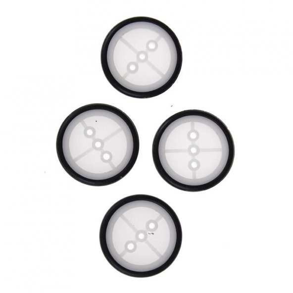 29mm Mini Rubber Tekerlek 2mm Mil Uyumlu Robot Oyuncak Wheel - 6