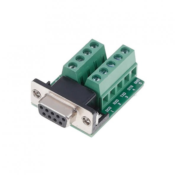 DB9 to Dip Adaptör Dişi 9 Pin RS232 COM Port Klemens Çevirici