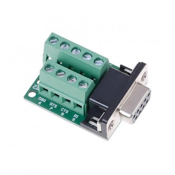 DB9 to Dip Adaptör Dişi 9 Pin RS232 COM Port Klemens Çevirici - 5
