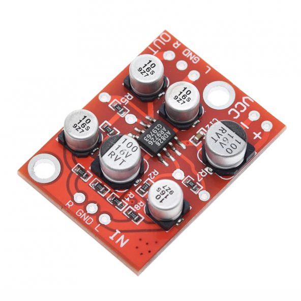 AD828 PreAmp Modül Ses Yükseltici Amfi Sterio Ses Kuvvetlendirici - Resim 3