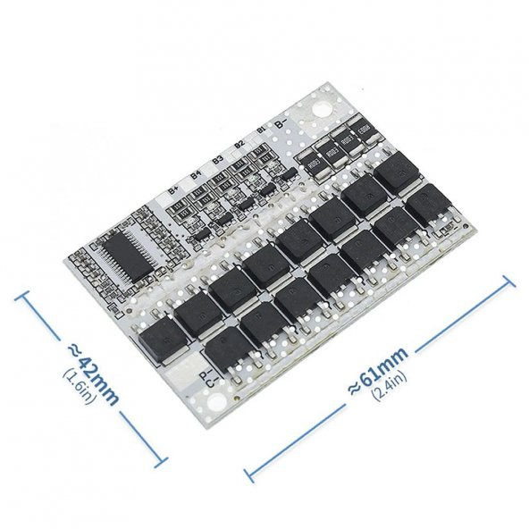 BMS 5S 100A Koruma Kartı Lityum Batarya Balans Versiyon 18650 Lipo Li-on Pil 5 Adet Seri - 5