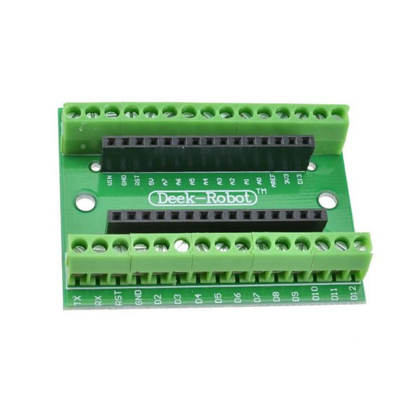 Arduino Nano 3.0 Genişleme Kartı IO Terminal Adaptör Shield Kolay Bağlantı Klemens Soketler - Resim 6