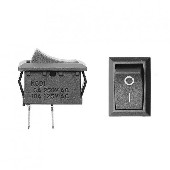 2 Pin On Off Anahtar Switch Mini Buton 5A 220V AC 10A 125V Kcd1