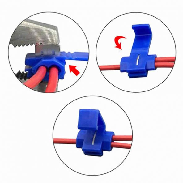 Kilitli Scotch Kablo Birleştirici Kablo Ekleme Bağlantı Aparatı - Resim 3
