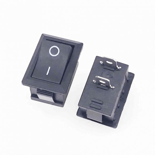 2 Pin On Off Anahtar Switch Mini Buton 5A 220V AC 10A 125V Kcd1 - 6