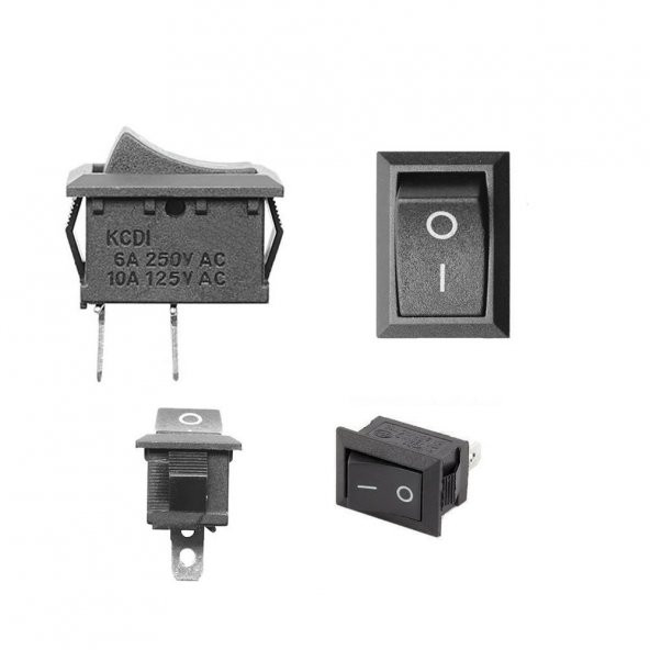 2 Pin On Off Anahtar Switch Mini Buton 5A 220V AC 10A 125V Kcd1 - 7