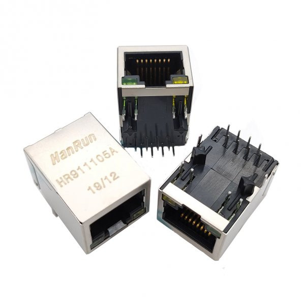 Trafolu RJ45 HR911105A Ethernet Bağlantı Soketi