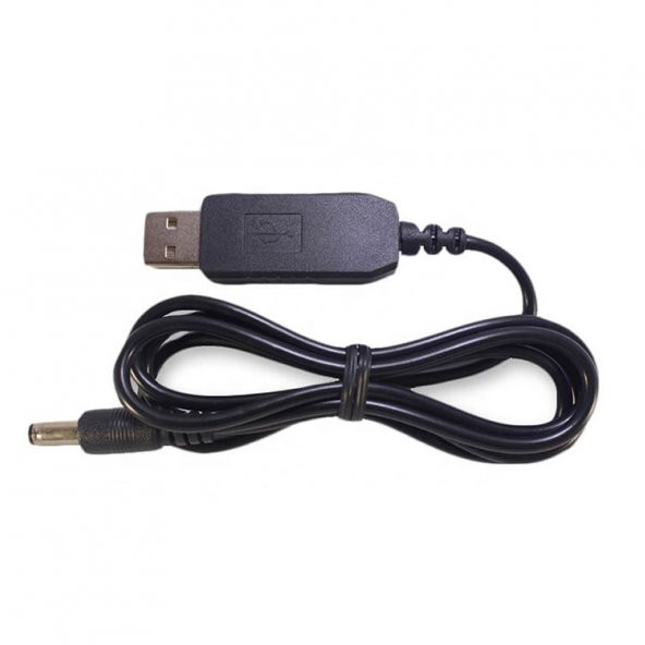 5V to 12V Kablolu Voltaj Yükseltici USB 700mA Adaptör Soket Modem - Resim 2
