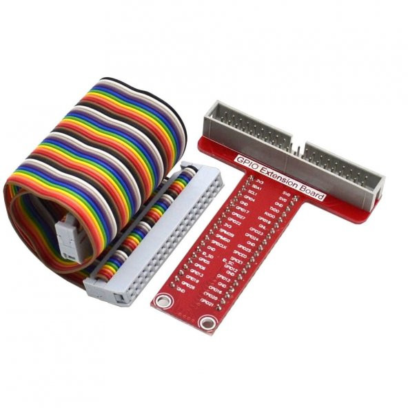 Raspberry Pi T Genişleme Kartı + 40 Pin Ribbon Kablo T-Cobbler - 3