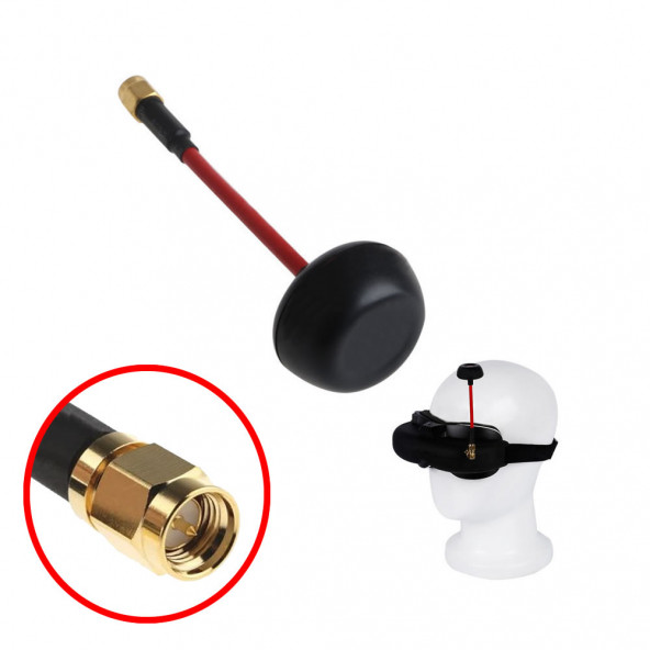 5.8Ghz SMA Erkek Anten Esnek Dairesel Polarize Omni Mantar Anten RC FPV Drone Multicopter - 6