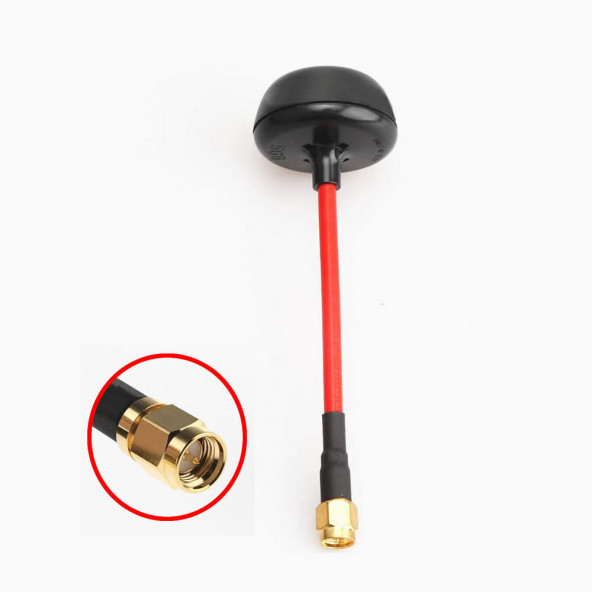 5.8Ghz SMA Erkek Anten Esnek Dairesel Polarize Omni Mantar Anten RC FPV Drone Multicopter - 8