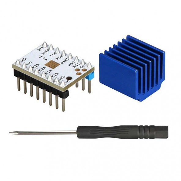 MKS Trinamic TMC2208 V1.2 Step Motor Sürücü Soğutuculu MakerBase 1/256 Step 1.4A CNC 3D Yazıcı Kamer - Resim 6