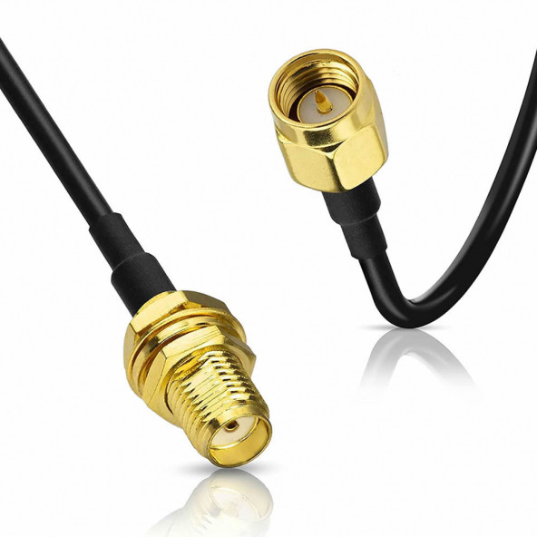 Rg174 Sma Erkek Dişi 5M Kabl0 50 Ohm Altın Kaplama Rf Uzatma Wifi 3G Koaksiyel Kablo - 8