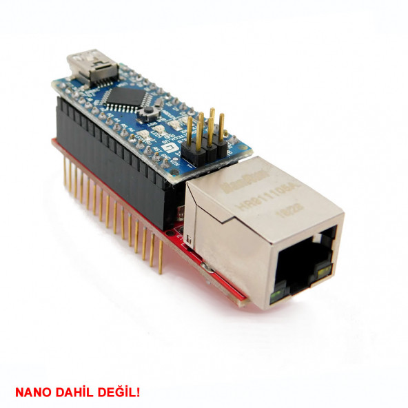 Arduino Nano 3.0 ENC28J60 Ethernet Shield Board Microchip LAN SPI IOT İnternet Haberleşme - Resim 5