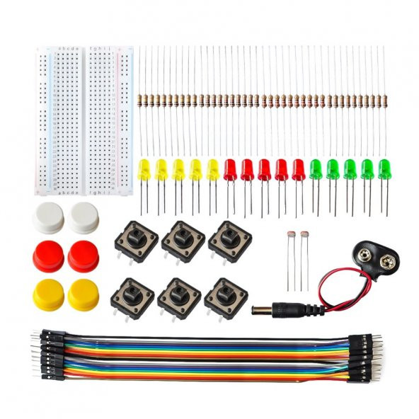 Elektronik Başlangıç Seti Arduino Starter Kit Breadboard Led - 1