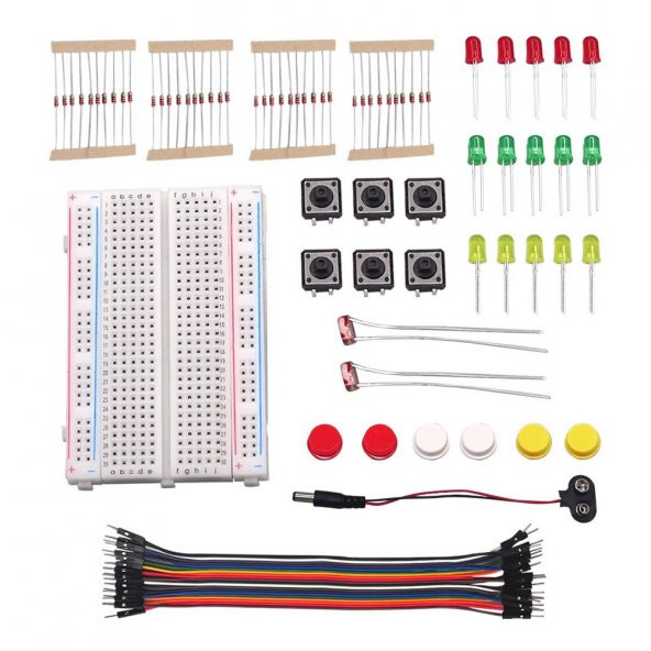 Elektronik Başlangıç Seti Arduino Starter Kit Breadboard Led - 2