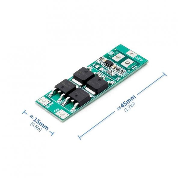 BMS 2S 20A Koruma Kartı Standart Lityum Pil Batarya Li-ion 18650 - Resim 5