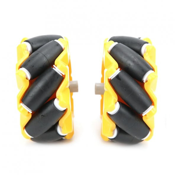 48mm Omni Mecanum Tekerlek Çifti 45 Derece Açılı 9 Roller 1:48 - 3