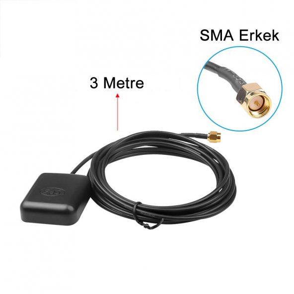 Aktif GPS Anten 1575.42Mhz 28dBi Anten Güçlendirici Navigasyon - Resim 8