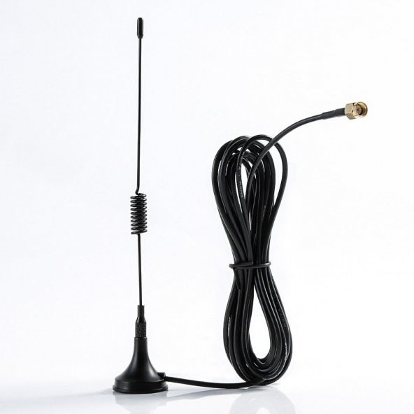 315MHZ 1.5m 3dbi Anten 50ohm SMA Erkek Soket Mıknatıslı Montaj - Resim 4