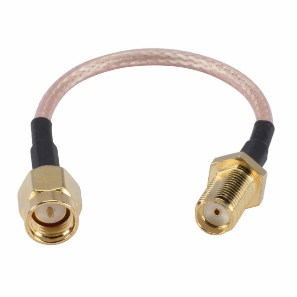 RG316 10cm SMA Erkek Dişi Kablo RF Uzatma Kablosu 50 Ohm 0-6Ghz Koaksiyel Wifi Gsm Gprs Anten - Resim 2