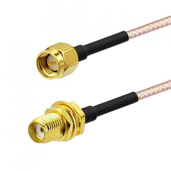 RG316 10cm SMA Erkek Dişi Kablo RF Uzatma Kablosu 50 Ohm 0-6Ghz Koaksiyel Wifi Gsm Gprs Anten - Resim 3