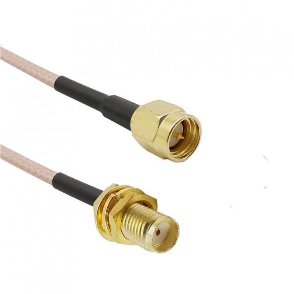 RG316 10cm SMA Erkek Dişi Kablo RF Uzatma Kablosu 50 Ohm 0-6Ghz Koaksiyel Wifi Gsm Gprs Anten - Resim 8