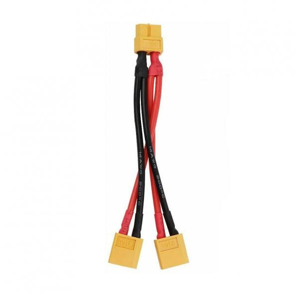 XT60 Konnektörlü Y Tip Birleştirici Kablo 10 cm LiPo Pil Batarya - 3