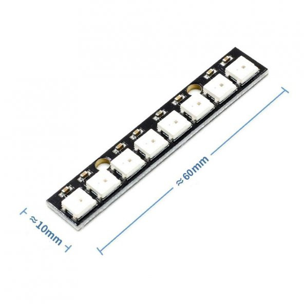 8 Bit Neopixel Ws2812B 5050 Rgb Led Modü Adreslenebilir Stick - 4