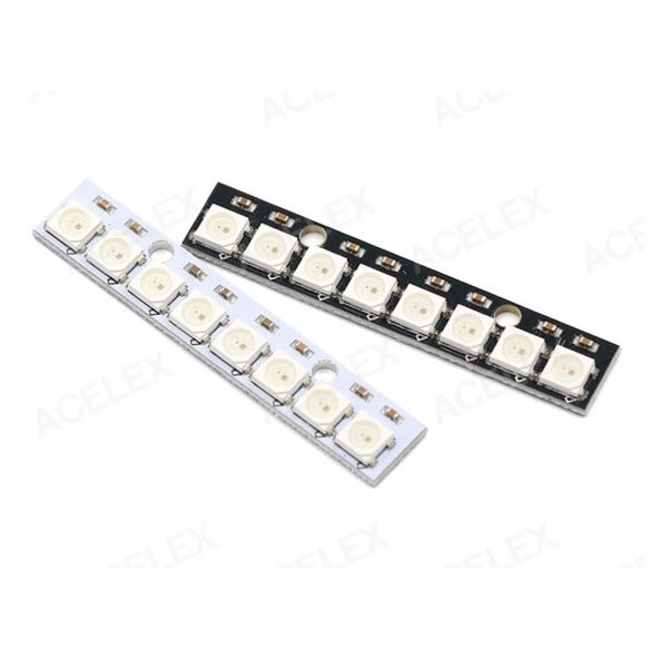 8 Bit Neopixel Ws2812B 5050 Rgb Led Modü Adreslenebilir Stick - 5