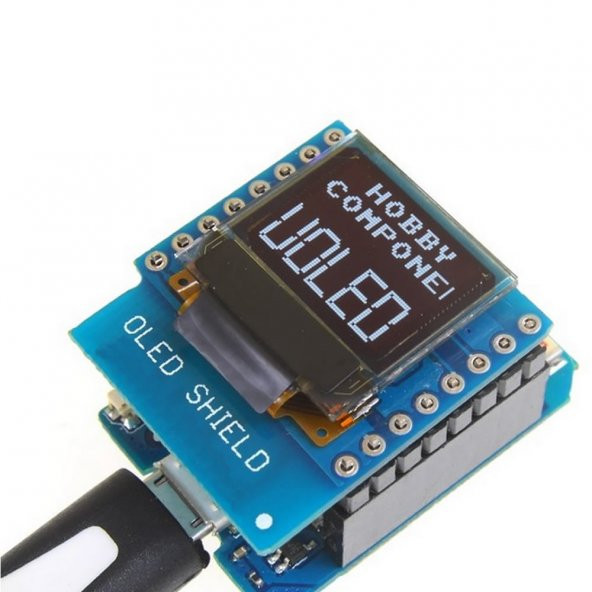 WEMOS D1 Mini Oled Shield Modül 64x48 Pixel LCD Wireless Wifi IOT - Resim 7