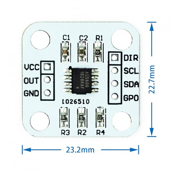 AS5600 Manyetik Açı Sensörü Ölçüm Modülü 12 Bit Temassız Pozisyon - Resim 8