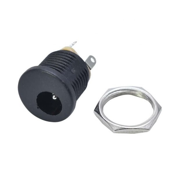 5.5x 2.1mm Plastik DC Güç Soketi Panel Montaj Power Jack Adaptör - Resim 2