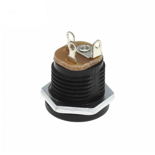 5.5x 2.1mm Plastik DC Güç Soketi Panel Montaj Power Jack Adaptör - Resim 3