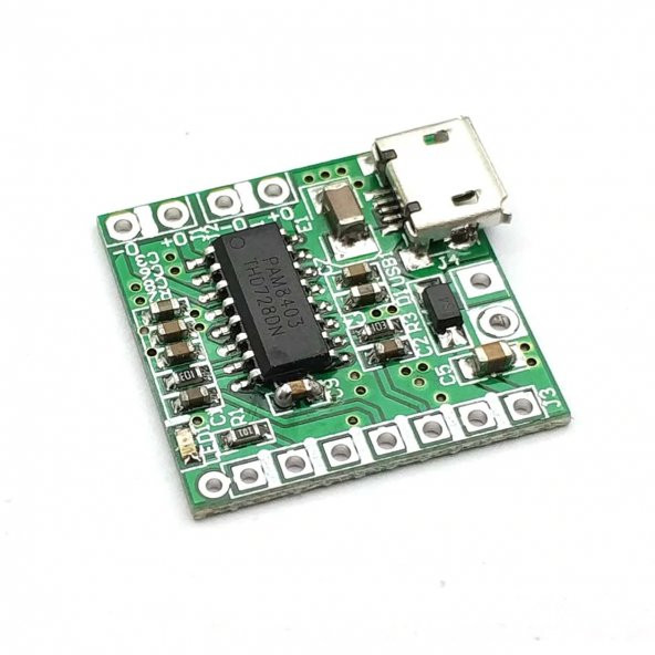 Micro Usb Soketli PAM8403 5V 2x3w Stereo Müzik Ses Amfilikatörü - 6