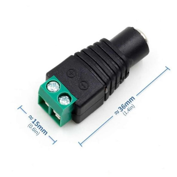 2.1mm Adaptör Klemens Dönüştürücü Terminal 24VDC 5A Lehimsiz Adatör Besleme Dönüştürücü - 8